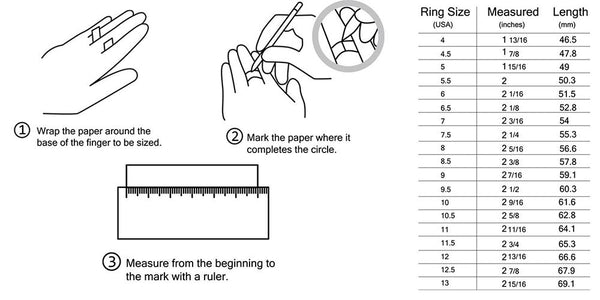 How to measure your ring size – Fenton