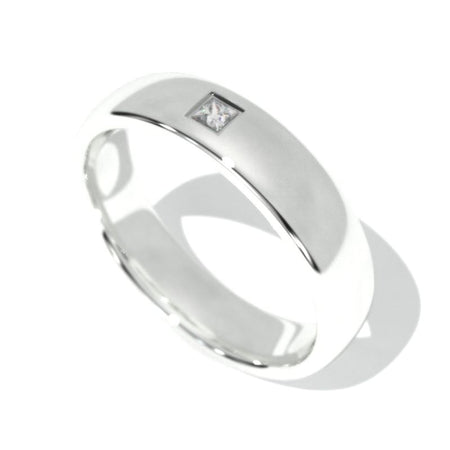 Princess Cut Moissanite Men's Gold Wedding Engagement  Ring