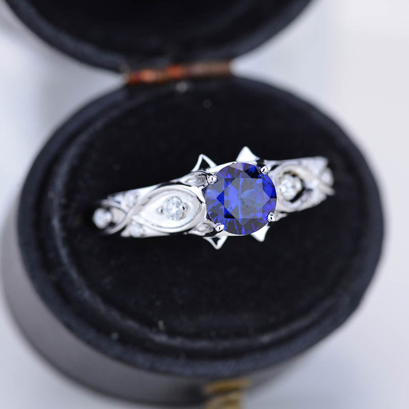 Sapphire/Ruby Gold Celtic Engagement Ring Sapphire/Ruby Gold Celtic Engagement Ring