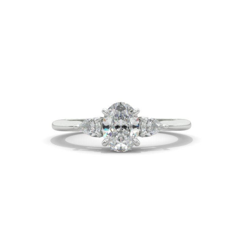 1 Carat Oval Giliarto Three Stone Moissanite 14K Gold Engagement Promissory Ring 1 Carat Oval Giliarto Three Stone Moissanite 14K Gold Engagement Promissory Ring
