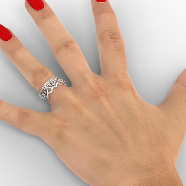 h'eres MAJESTY CROWN RING DIA 21号