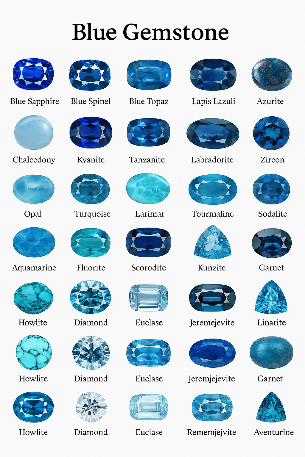 💎 The Ultimate Guide to Blue Gemstones: Beauty, Meaning, and Complete List