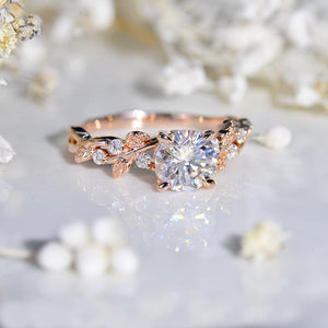 Celebrate Love with Nature-Inspired Engagement Rings: Floral & Twig Designs from Giliarto Jewelry