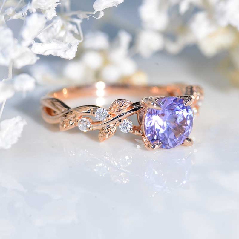Lab-Grown Lavender Sapphire Floral Engagement Rings: The Ultimate Guide to Nature-Inspired Romance