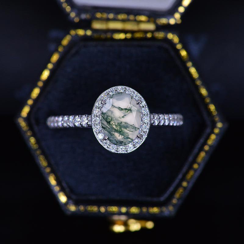 moss agate stone