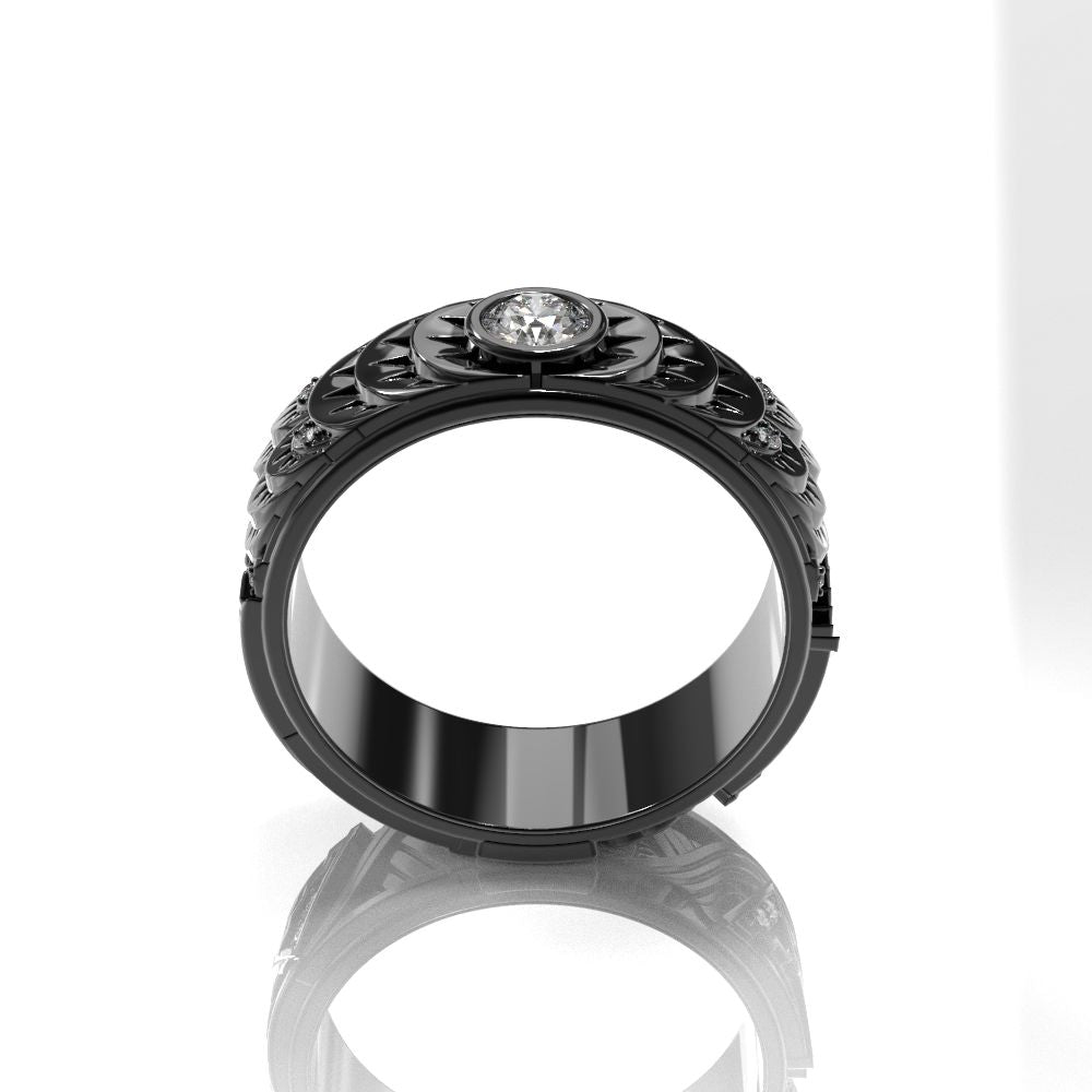 Buy KRYSTALZ Black Dragon 316L Stainless Steel Ring for Men's (Pack Of 1  Piece) (17) at Amazon.in