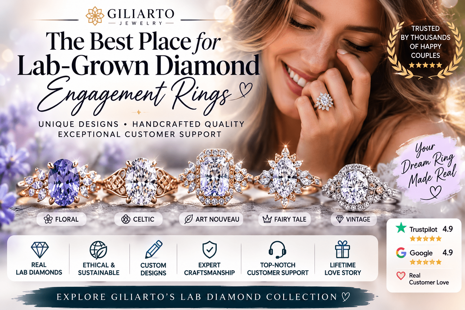 Why Giliarto Jewelry Is a Trusted Choice for Custom Lab-Grown Diamond Engagement Rings