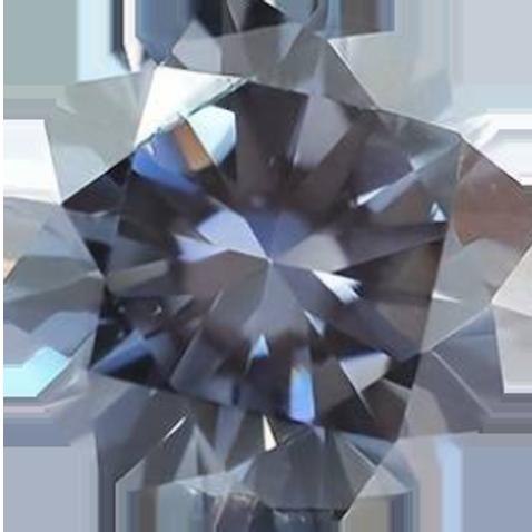 grey gray moissanite