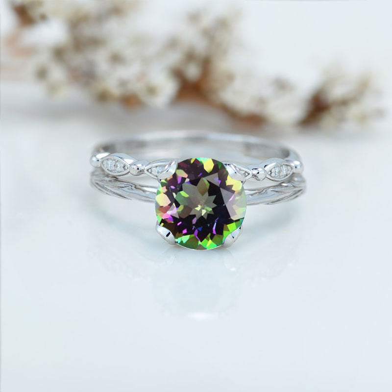 Faceted Mystic Topaz | Twin Rocks and Crystals