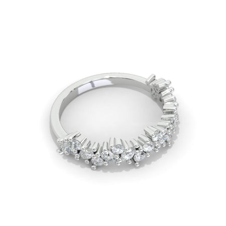 Eternity Band Holo Giliarto Moissanite Diamond White Gold Engagement Ring