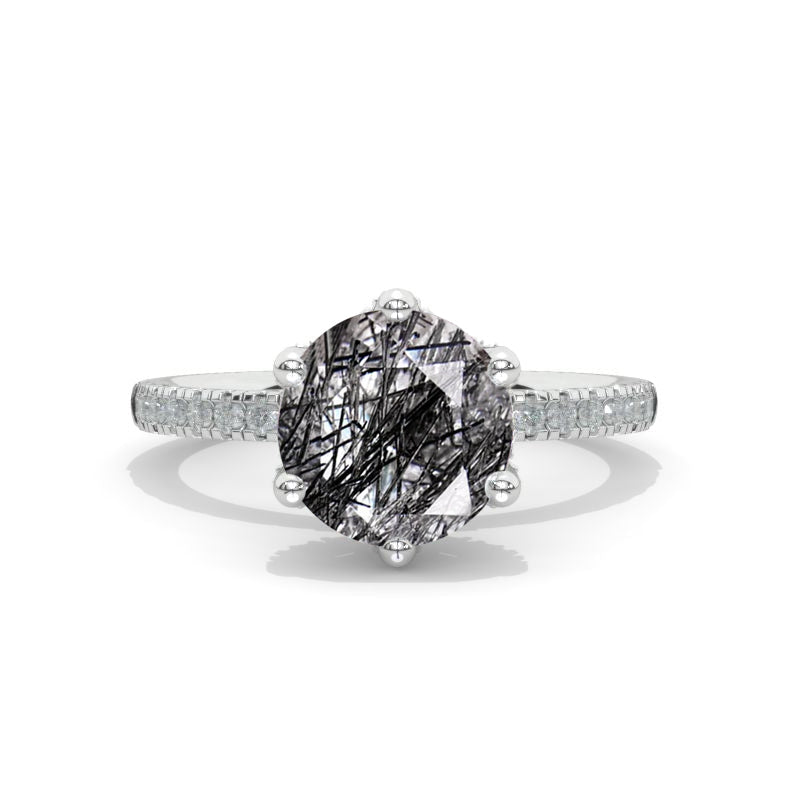 Buy Rose Quartz Engagement Ring, 14k White Gold, Oval Cut, Pink Quartz  Wedding Ring Online in India - Etsy