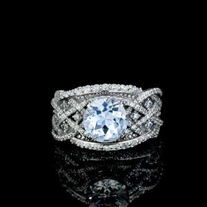 "Infinitely Yours" Aquamarine Engagement Ring