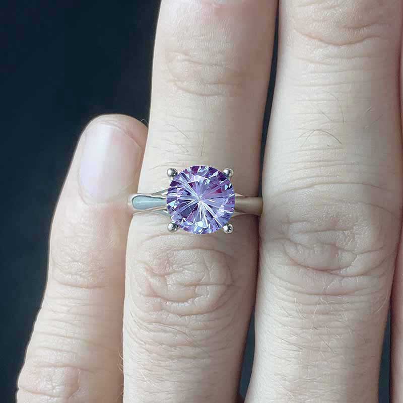 Galaxy Fireworks Cut Alexandrite Ring