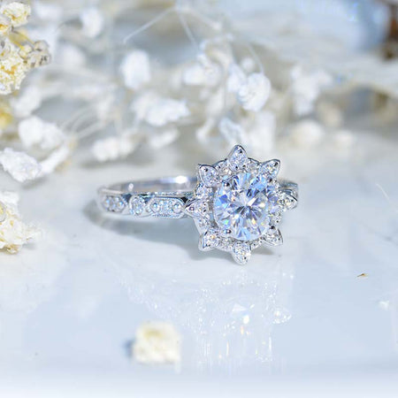 Moissanite Engagement Ring