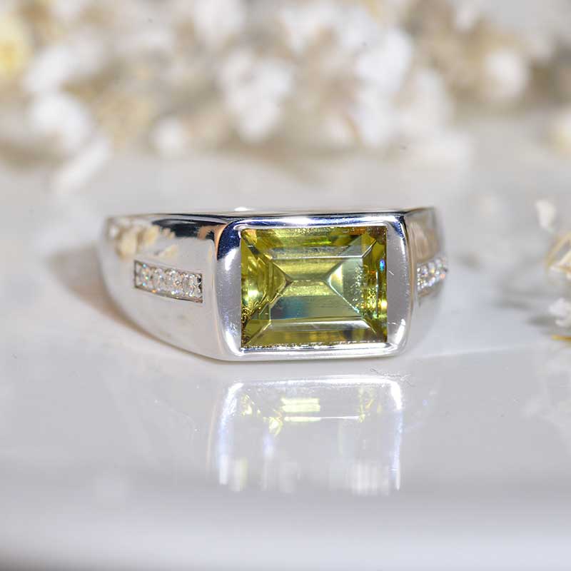 4 Carat Zultanite Men's Gold Ring