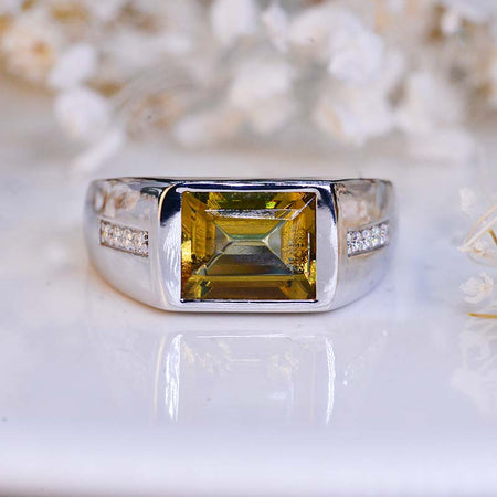 4 Carat Zultanite Men's Gold Ring