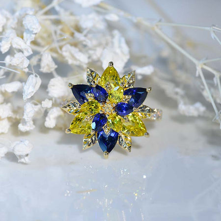 Sunflower Cluster Ring Model 996