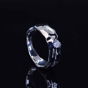 Diamond Men's  14K White Gold  Ring.