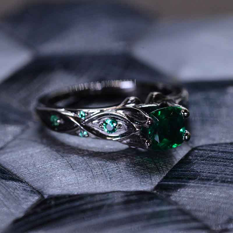 3/4CT Marquise Emerald Engagement Puzzle Ring - Puzzle Rings, Engagement  Puzzle Rings, Posy Rings, Celtic Wedding Bands