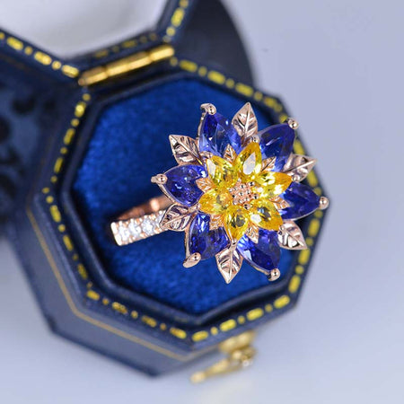 Sunflower Cocktail Ring