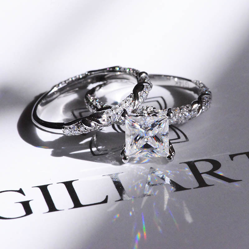 Engagement Ring Modern .98 Round Brilliant Cut Diamond in Platinum -  Filigree Jewelers