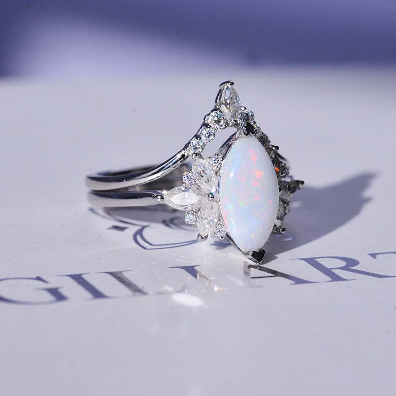 14K White Opal Ring | Roth Jewelers