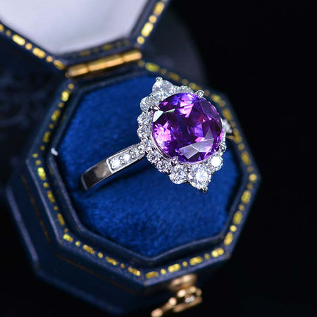 Ethical Lab-Grown Lavender Purple Sapphire