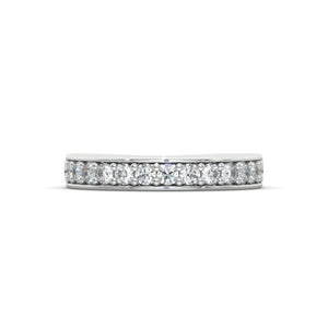 Round Anniversary Moissanite Band