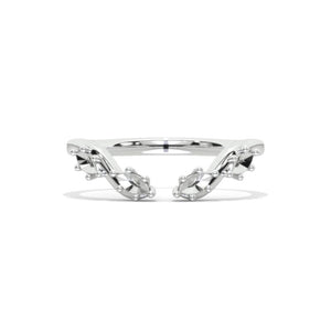 Platinum Stackable Open Ring