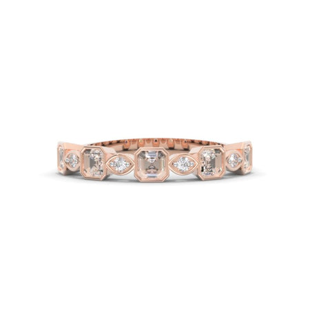 Moissanite Stackable Wedding Ring