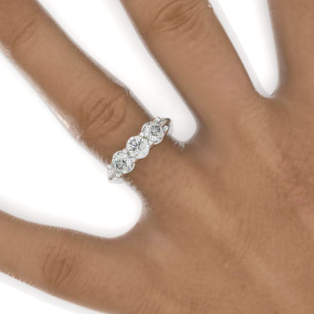 Moissanite Stackable Wedding Ring