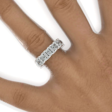 Moissanite Wedding Ring  Model 887