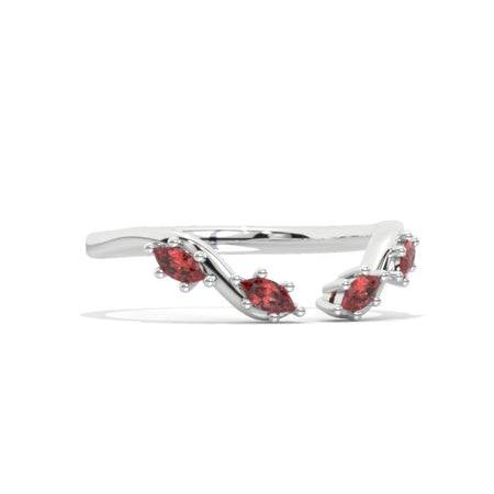 Ruby Stackable Open Ring