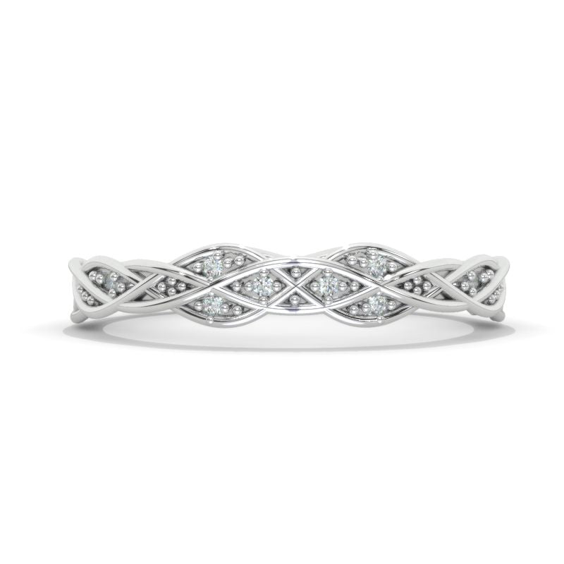 Moissanite  Stackable Ring For Model 19