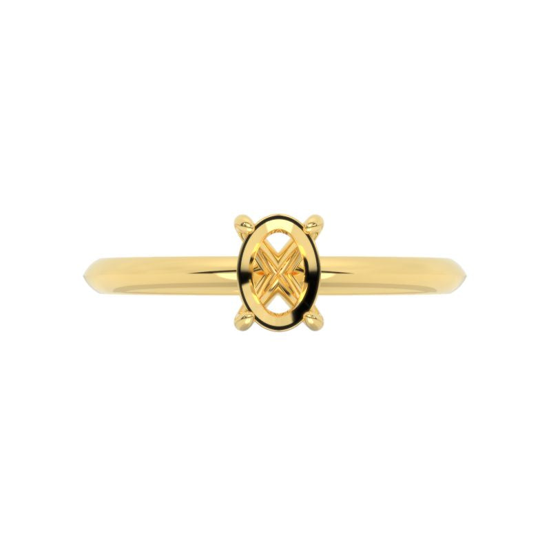 1.5 Carat Moissanite 14K White Gold Engagement Promissory Ring Model 126 - Setting Only