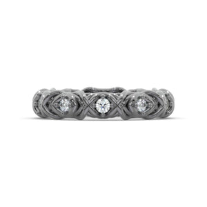 Giliarto Moissanite White Gold Wedding band For Model 861