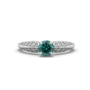 Orion 2.6 Carat Giliarto Green Moissanite Engagement Ring