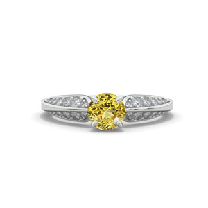 Orion 2.6 Carat Yellow Sapphire Engagement Ring