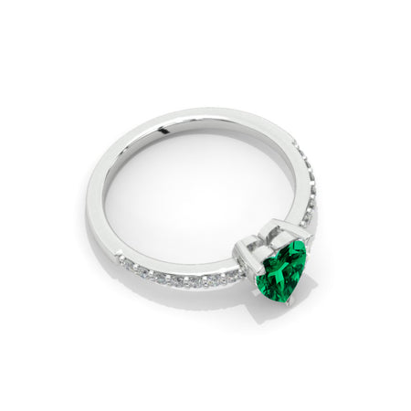 Heart Emerald Ring Model 3G