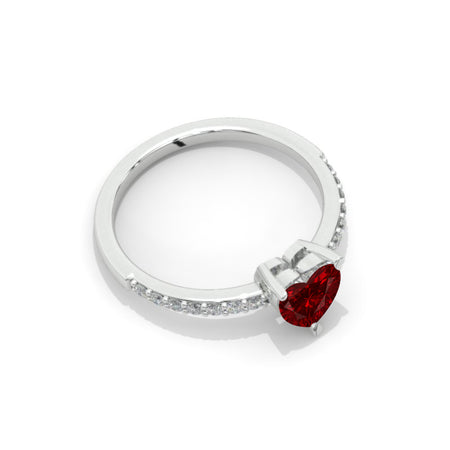 Heart Ruby Ring