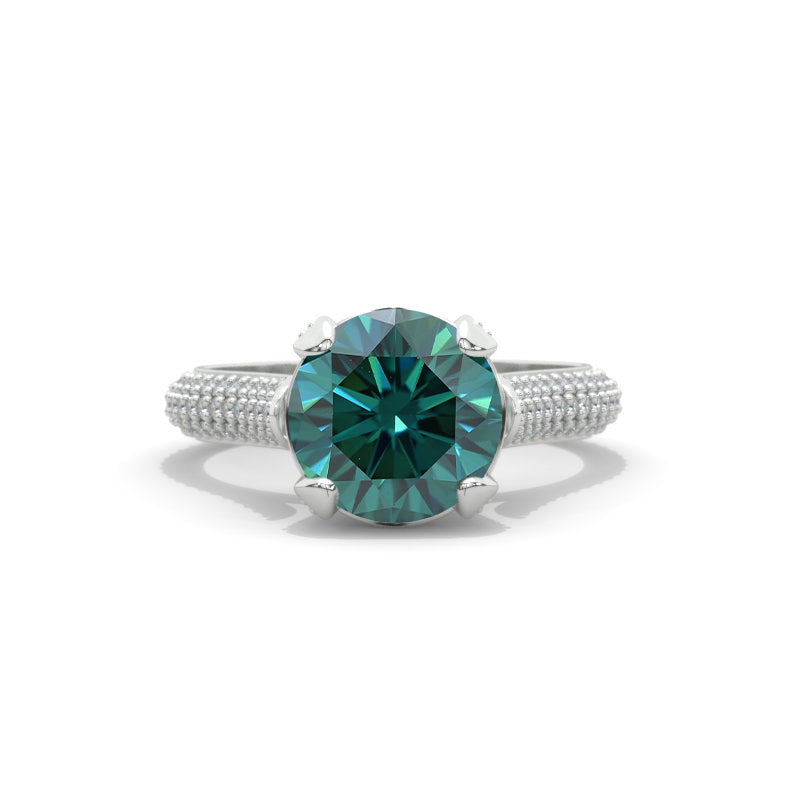 Orion 2.6 Carat Giliarto Green Moissanite Engagement Ring