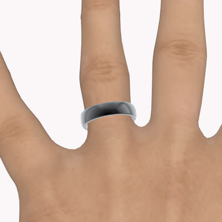 Black Men's Gold Wedding Engagement Ring