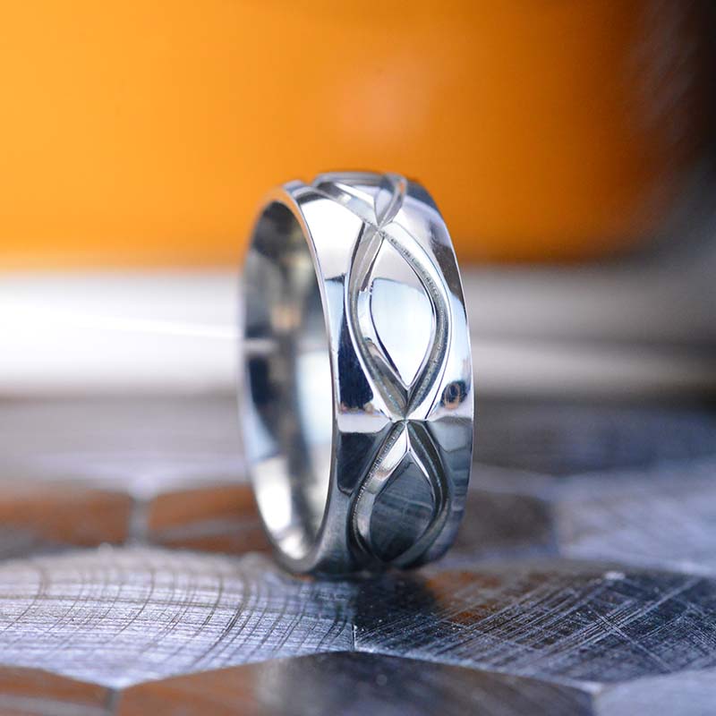 Men's Wedding Ring with Triangle Diamond | Jewelry by Johan - Jewelry by  Johan