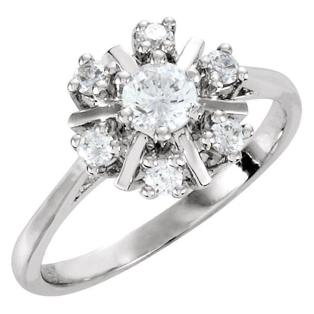 Diamon Cocktail-Style Cluster Ring - Giliarto