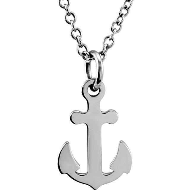 Gold Anchor 18" Necklace - Giliarto
