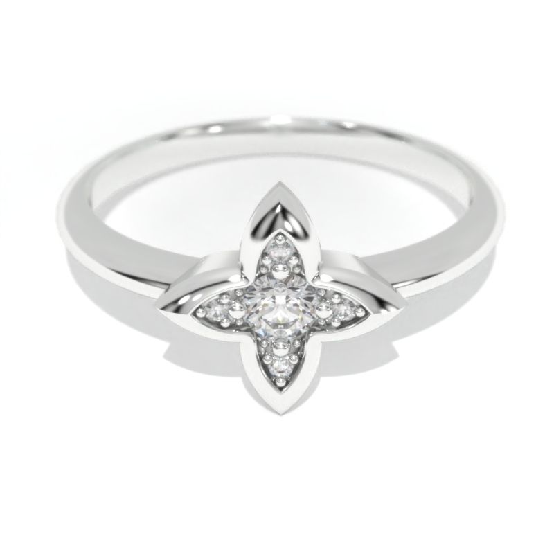 0.1 Carat Giliarto Diamond  Gold Promissory Ring