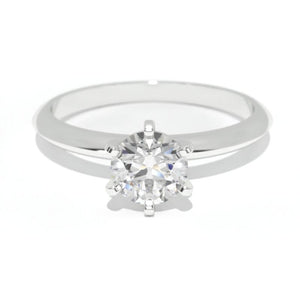 0.7 Carat Diamond Solitaire White Gold Engagement Ring
