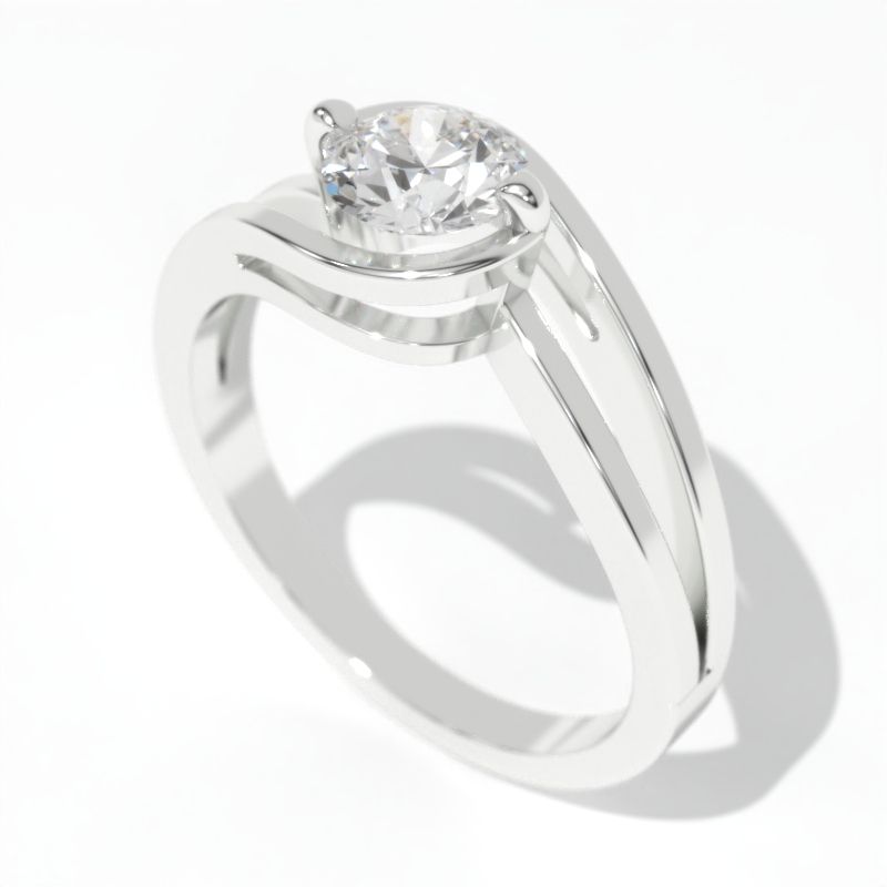 Carat Diamond White Gold Engagement Ring Giliarto