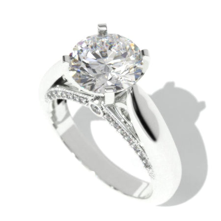 2.0 Carat Moissanite Accented Classic Engagement Ring