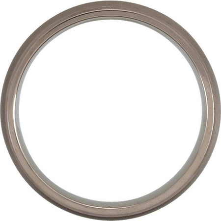 Titanium Oxidized Center Ridged Band - Giliarto